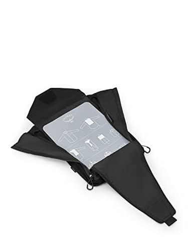 Osprey Ultralight Travel Starter Set, Includes Small & Medium Packing Cube and Garment Folder, Black