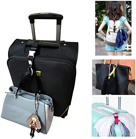 3PCS Heavy Duty Add a Bag Luggage Straps Jacket Gripper 3PCS Luggage Tag Suitcase TravelTags with
