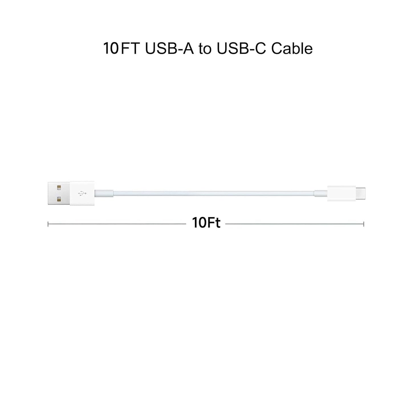 2 Pack 10FT Car Carplay USB A to USB C Cable for iPhone 16e 16 iPhone 15 Pro Max iPhone 16 15 Car Charger, iPhone 15 17 Carplay Cable Charging 16 Pro Plus, iPad USB C 10th Pro Air 5/4 Mini 6th