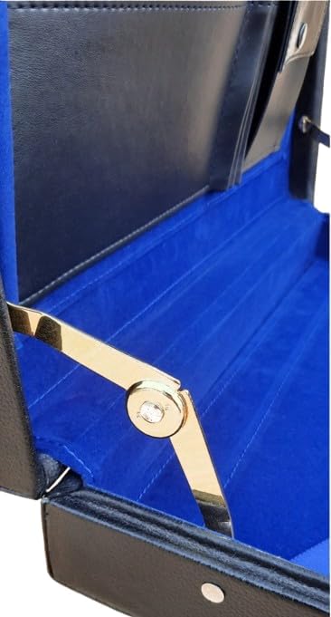 Masonic Regalia MM/WM Apron Hard Case Briefcase, 17" x 15" x 3" (Imitation Leather)