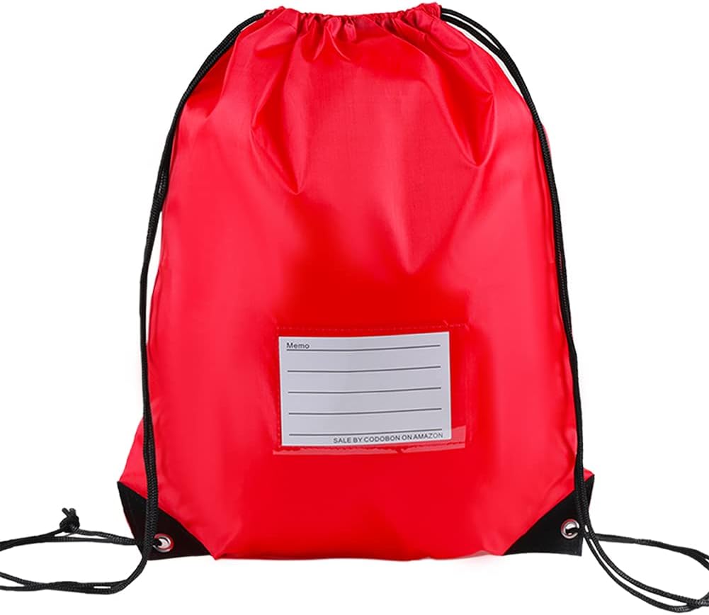 40 Pcs Drawstring Bags,Bulk Draw String Backpack, DIY Gym Sports Cinch Bag Sackpack for Women Men, Red