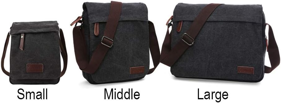 Sechunk Vintage Canvas Messenger Cross body bag Shoulder bag