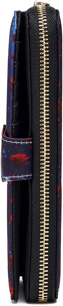 Women Wallet Card RFID For Womens Holder Blocking Credit Small Zipper Purse Pocket Bifold Slim Coin ID Ladies Wristlet Clutch Large Capacity Window Case Travel Zip Women's