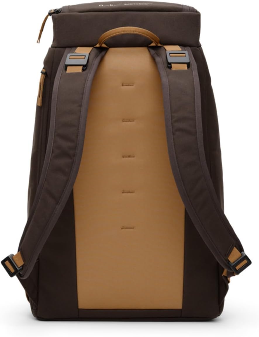 Db Journey The Hugger - Durable Travel Backpack with Laptop Compartment for Work & Gym, Luggage Backpack with Roller Bag Attachment, Full-Zip Main Compartment, 30L - Espresso