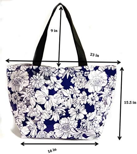 Alux Tote Bag for Women - Waterproof, Sturdy & Spacious Bag for Beach, Work, Gym, Travel - Eco-Friendly & Easy to Clean
