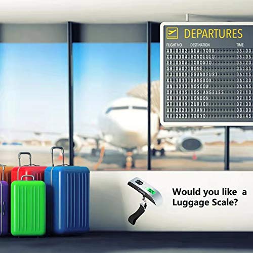 Digital Hanging Luggage Scale with Backlit for Travel, Portable Handheld Suitcase Weight Scale with