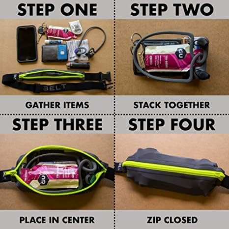 SPIbelt Running Belt for Women Men, Phone Holder for Running, Running Fanny Pack, Holder for Phone