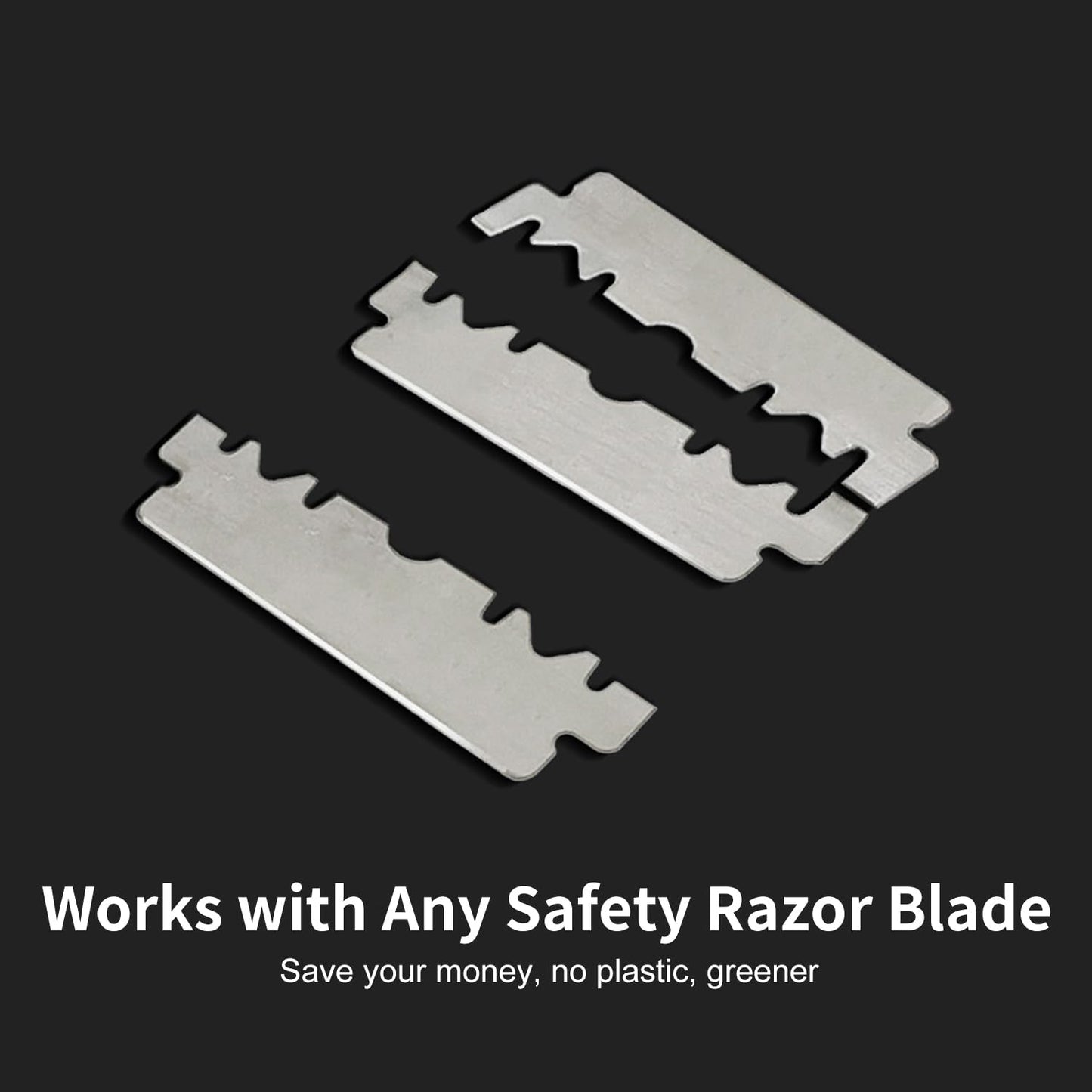Razors for Women, Dual-Blade Safety Razor with Pivoting Head, Reusable Metal Shaving Razor, with 10 Double Edge Blades, Smooth Close Shave, Rose Glod