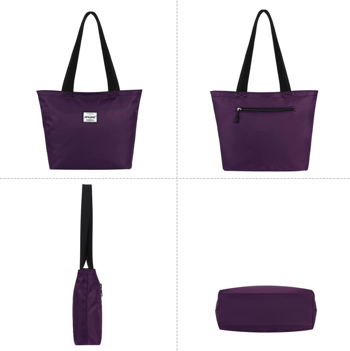 Tote Bag with Zipper for Women Inside Mesh Pocket Heavy Duty Casual Anti-water Cloth Travel Shoulder Handbag