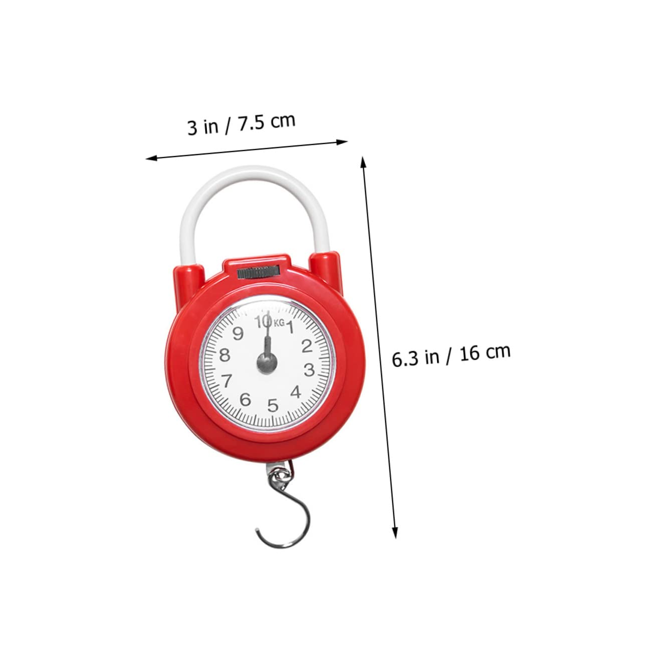 Hanging Scale Spring Dial Weight Scale High Accuracy Compact for Travel Luggage Hook for Travel Grams