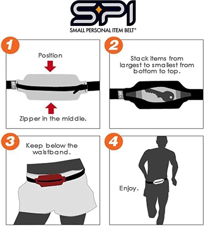 SPIbelt Running Belt for Women Men, Phone Holder for Running, Running Fanny Pack, Holder for Phone