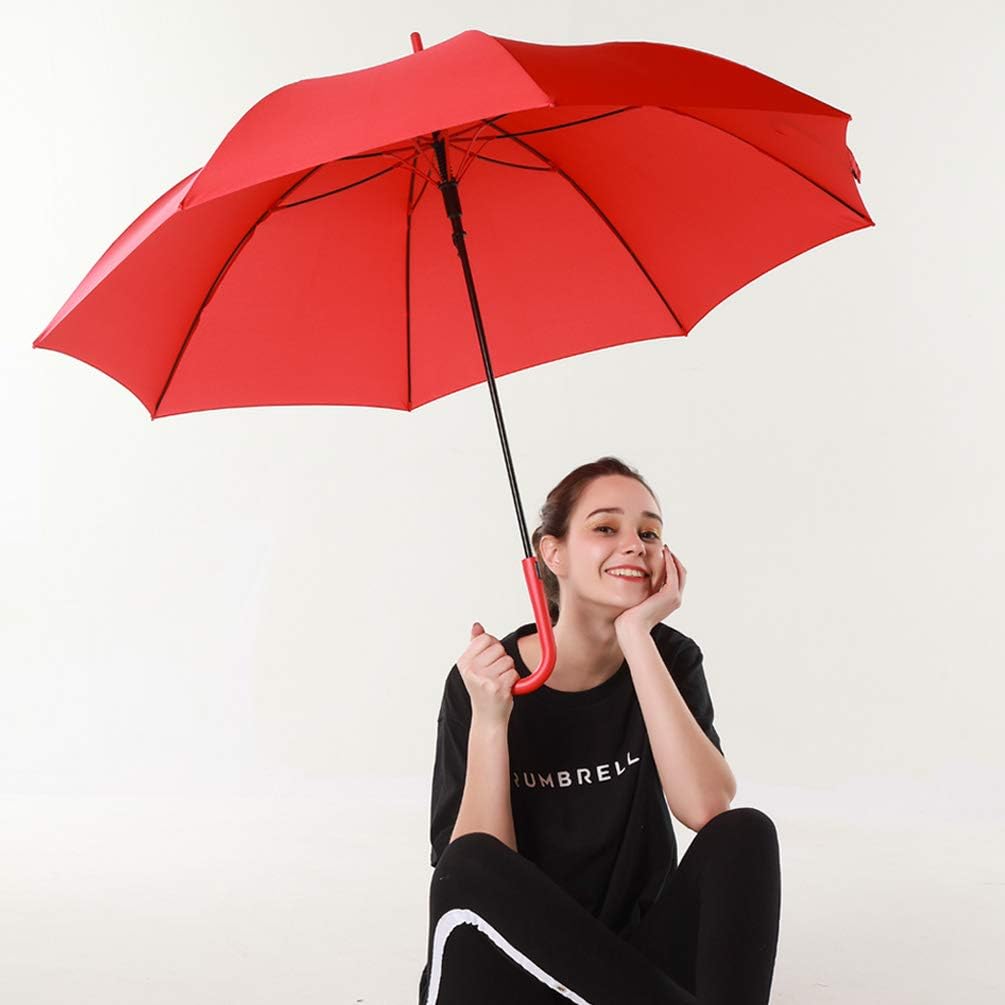 RUMBRELLA UV Stick Umbrella Auto Open UPF 50+ with J Hook Handle 51IN