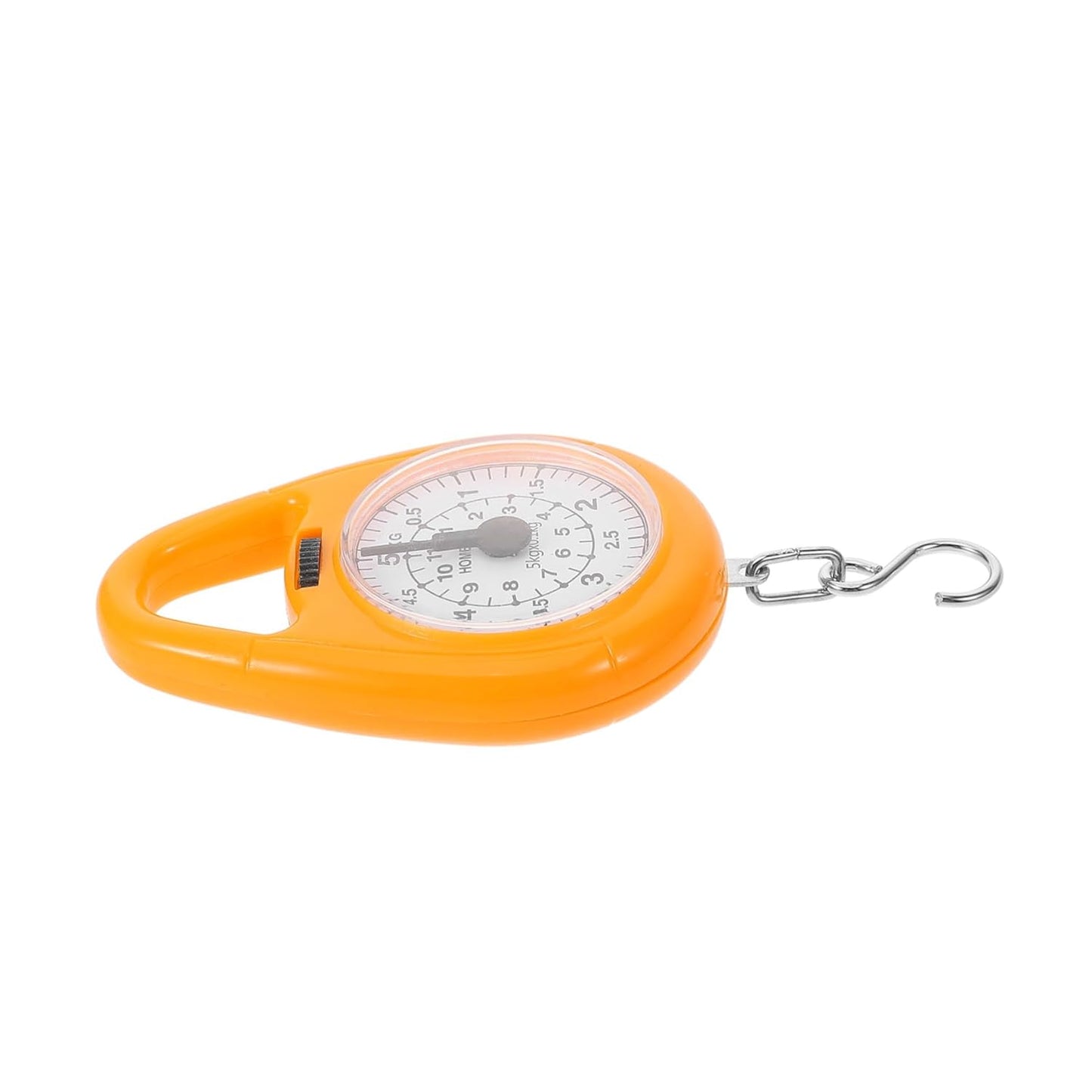 3pcs Portable Spring Scale Mechanical Luggage Weight Measurement Tool Hook for Travel Fishing and Household Use Compact and Accurate Design Orange