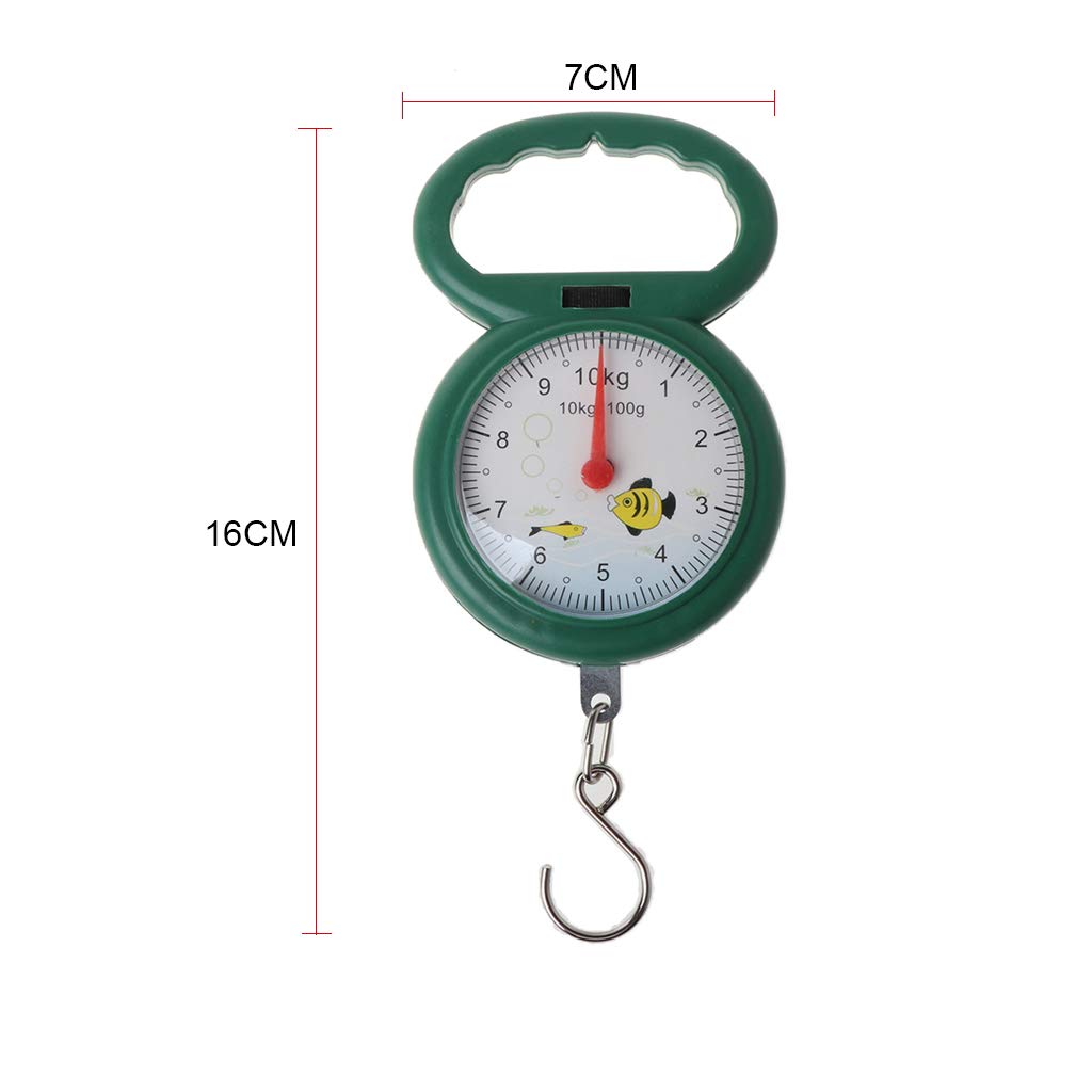 Luggage Scale Portable Fish Scale 10kg Hook Hanging Scales Portable Mini Spring Scale for Fishing Shopping Weighing Balance