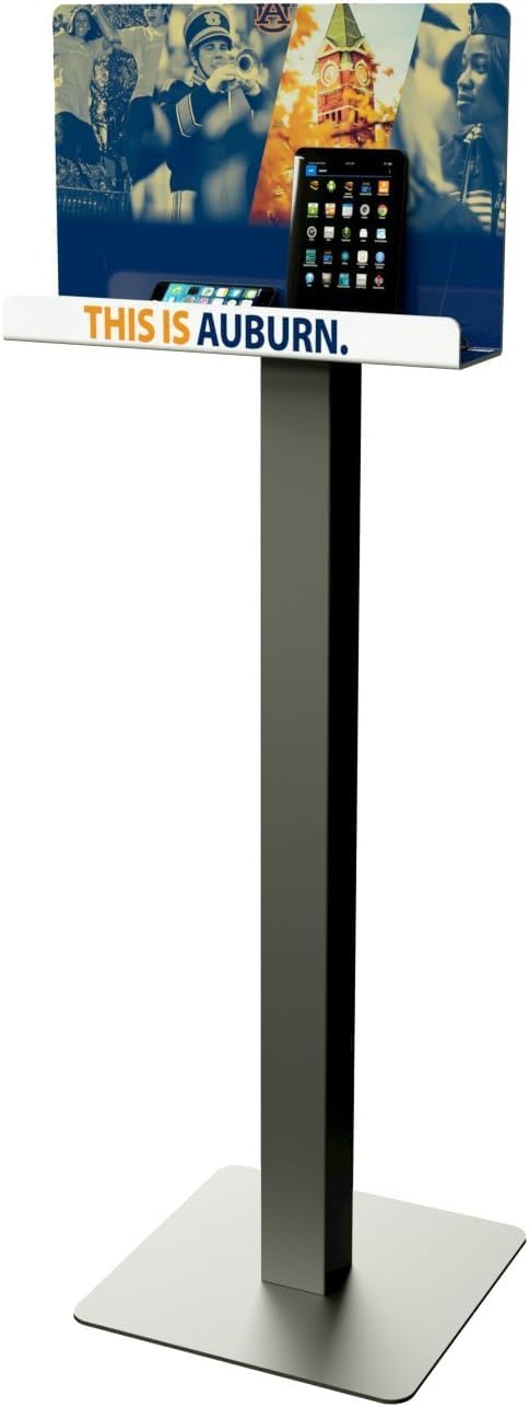 KwikBoost Customizable Deluxe Free Standing Cell Phone Charging Station | Multi-Device Retail Kiosk with 8 Charger Ports | Compatible with Apple iPhones, iPads, Samsung, Android, Tablets and More!