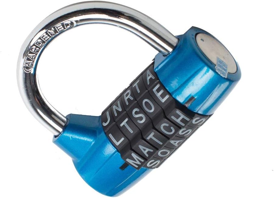 Large Extended Beam Storage Cabinet Door Handle Combination Lock Padlock Password Lock, Gym Lock, 5-Digit Combination Padlock, Security Padlock, Luggage Locker, Wardrobe, Gym Locker (blue-01)