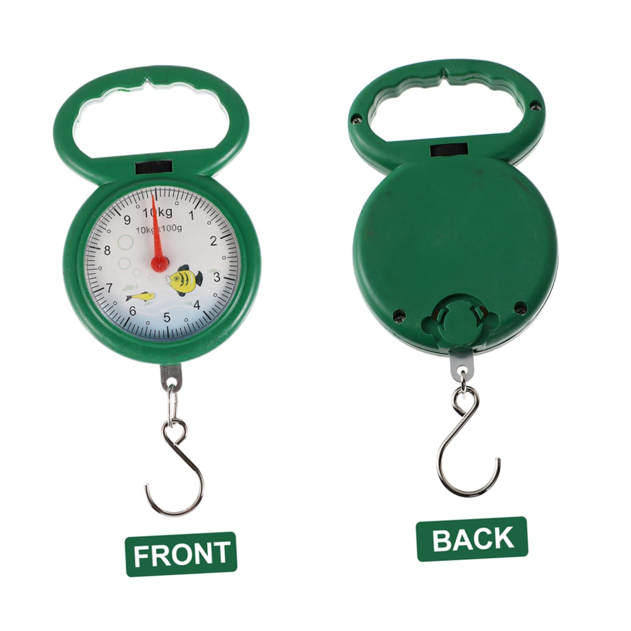 Zerodeko Luggage Scales for Suitcases 4pcs Portable Fishing Weighing Scale Spring Metal Hook Adjustable Wheel Accurate Measurement for Travel and Home Random