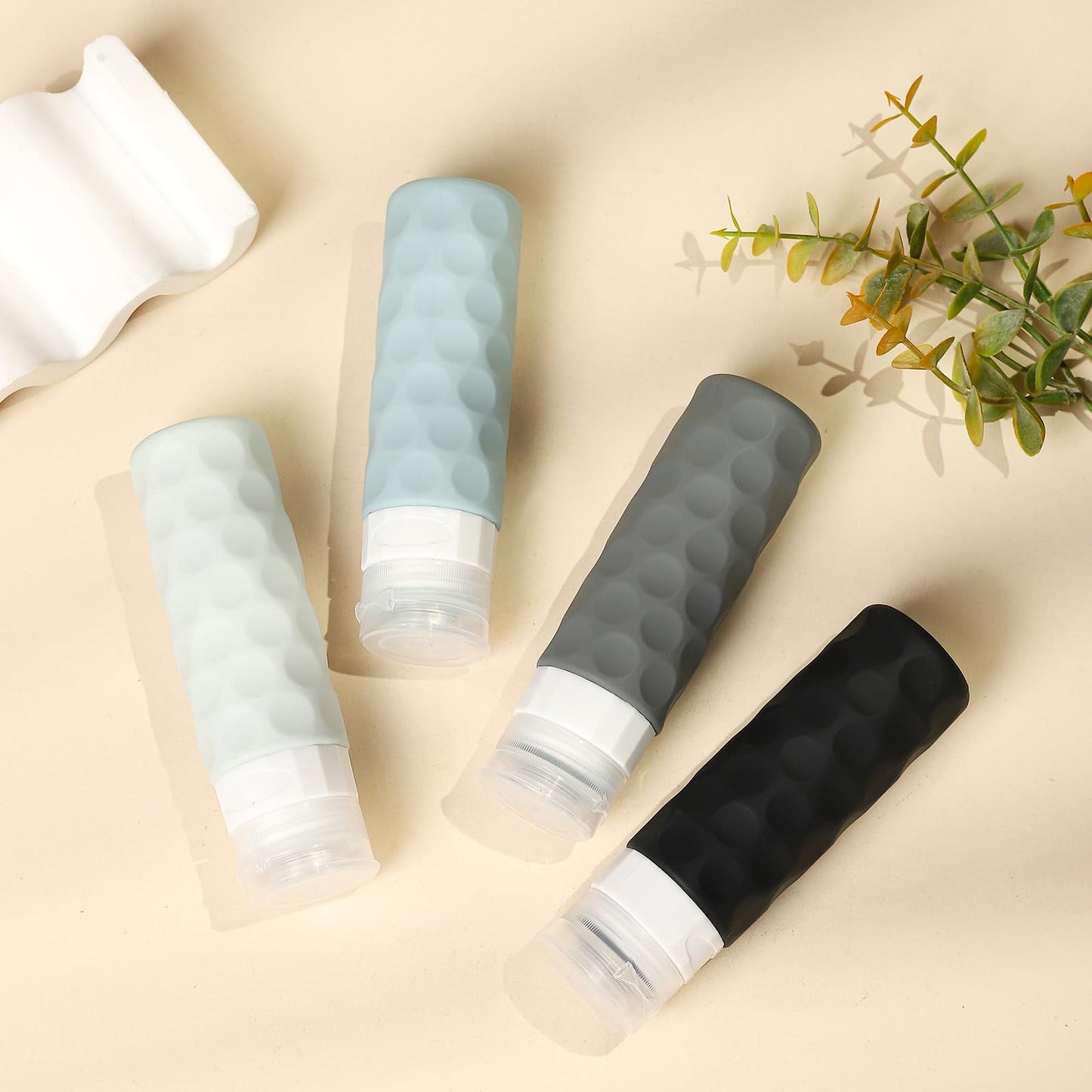 Silevoler Travel Bottles for Toiletries, Silicone Travel Size Containers
