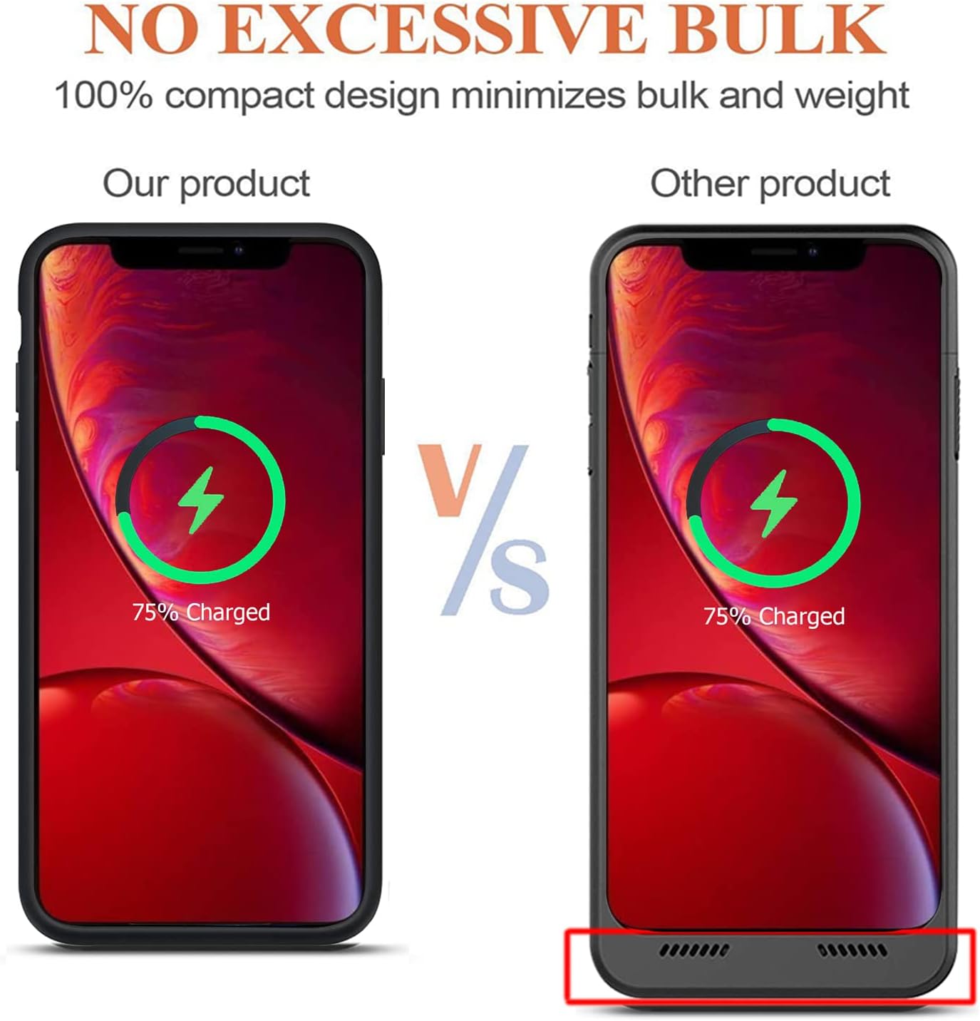 Battery Case for iPhone XR, Upgraded 10000mAh Portable Protective Charging Case with Wireless Charging Compatible with iPhone XR (6.1 inch) Rechargeable Battery Pack Charger Case with Carplay (Black)
