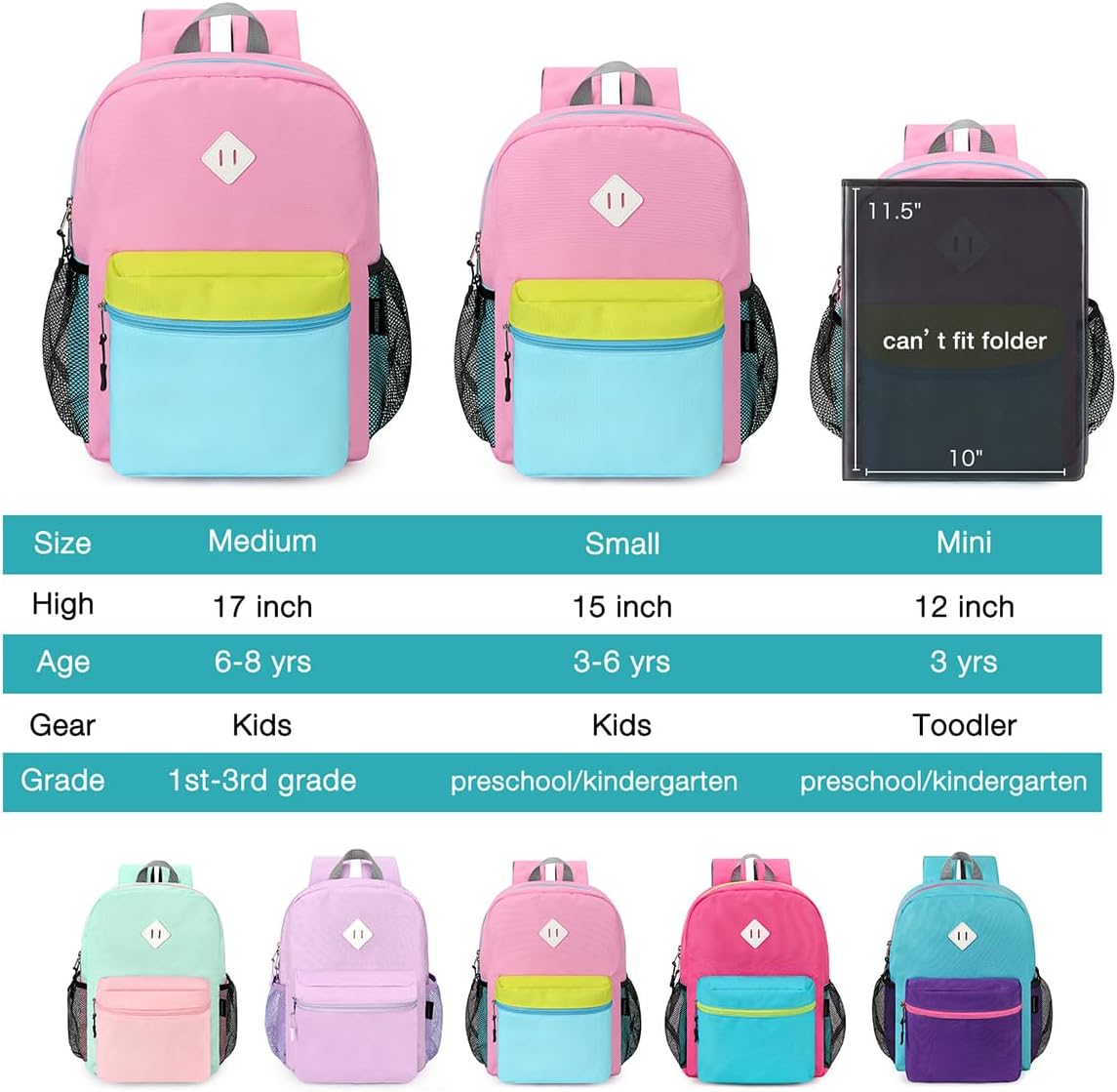STEAMEDBUN Kids Backpack for Girls,Kindergarten Backpack for Toddler Girls Age 3-6