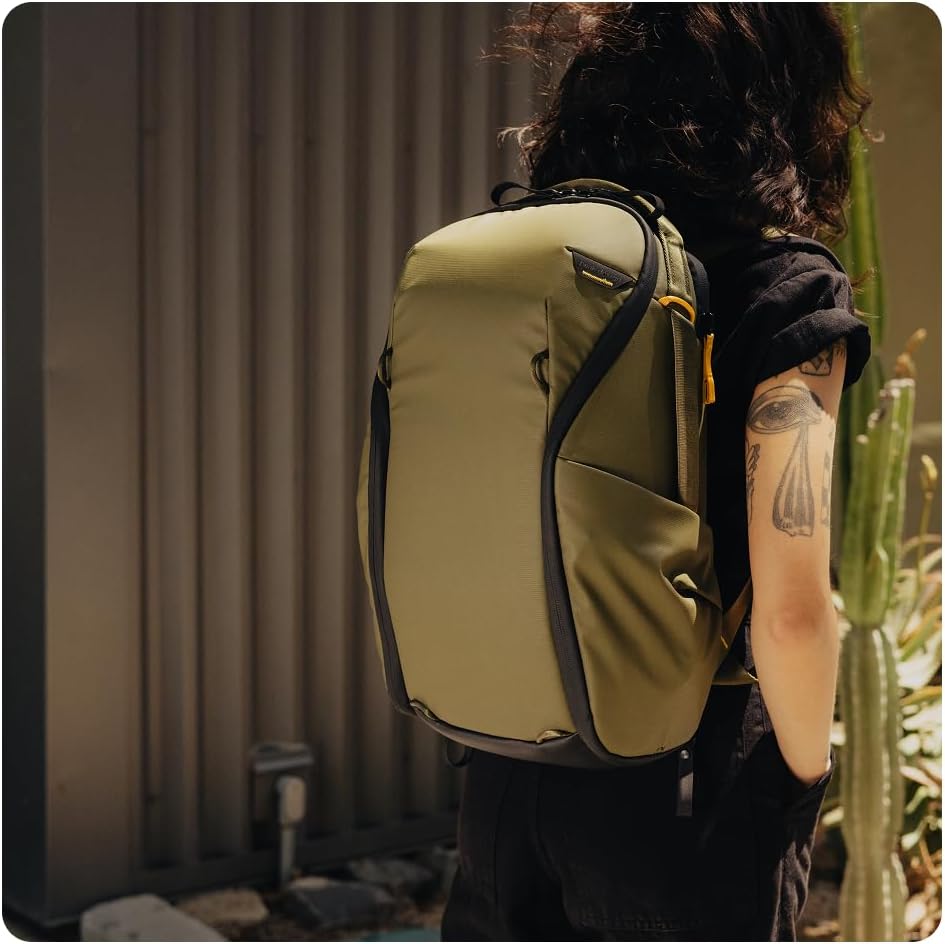 Peak Design Everyday Backpack Zip 15L, Eclipse, 270-Degree Zip, Dual Side Pockets, FlexFold Dividers, Fits 15" Laptop, For Camera Carry, Daily Commutes or Travel, Versatile Backpack for Men and Women