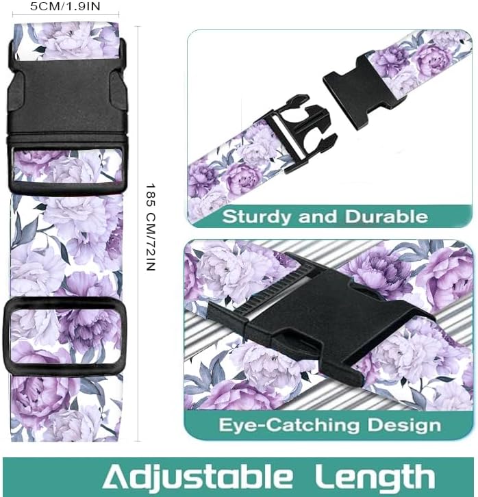Luggage Straps for Suitcases Travel Belt Accessories, Cute Suitcase Strap, Adjustable Luggage Belt