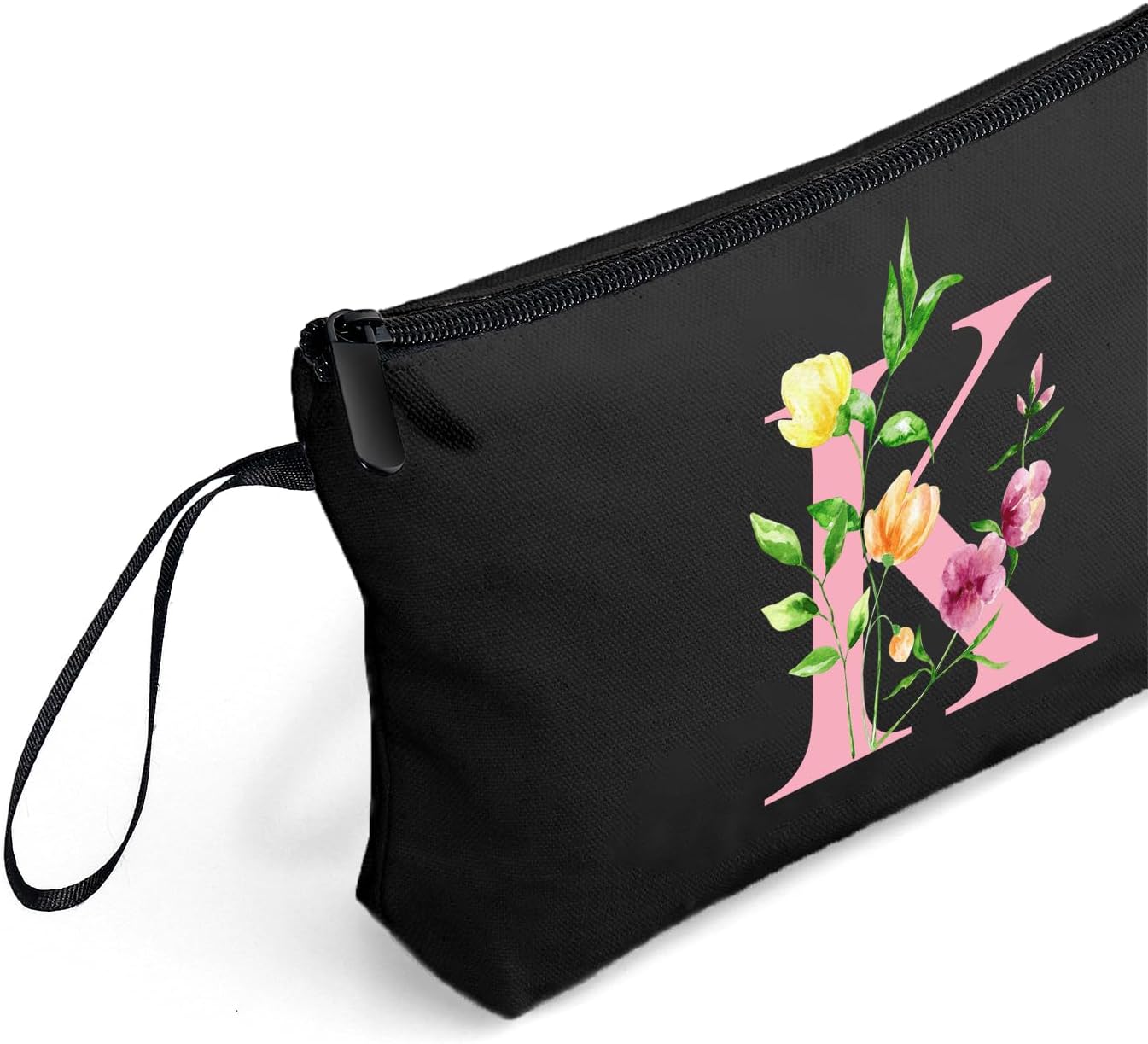 Mom Birthday Thank You Appreciation Gifts for Women Aunt Teacher Coworkers Bride Bridesmaid Monogrammed Travel Makeup Cosmetic Bag with Mirror Valentines Mothers Day Christmas Graduation K