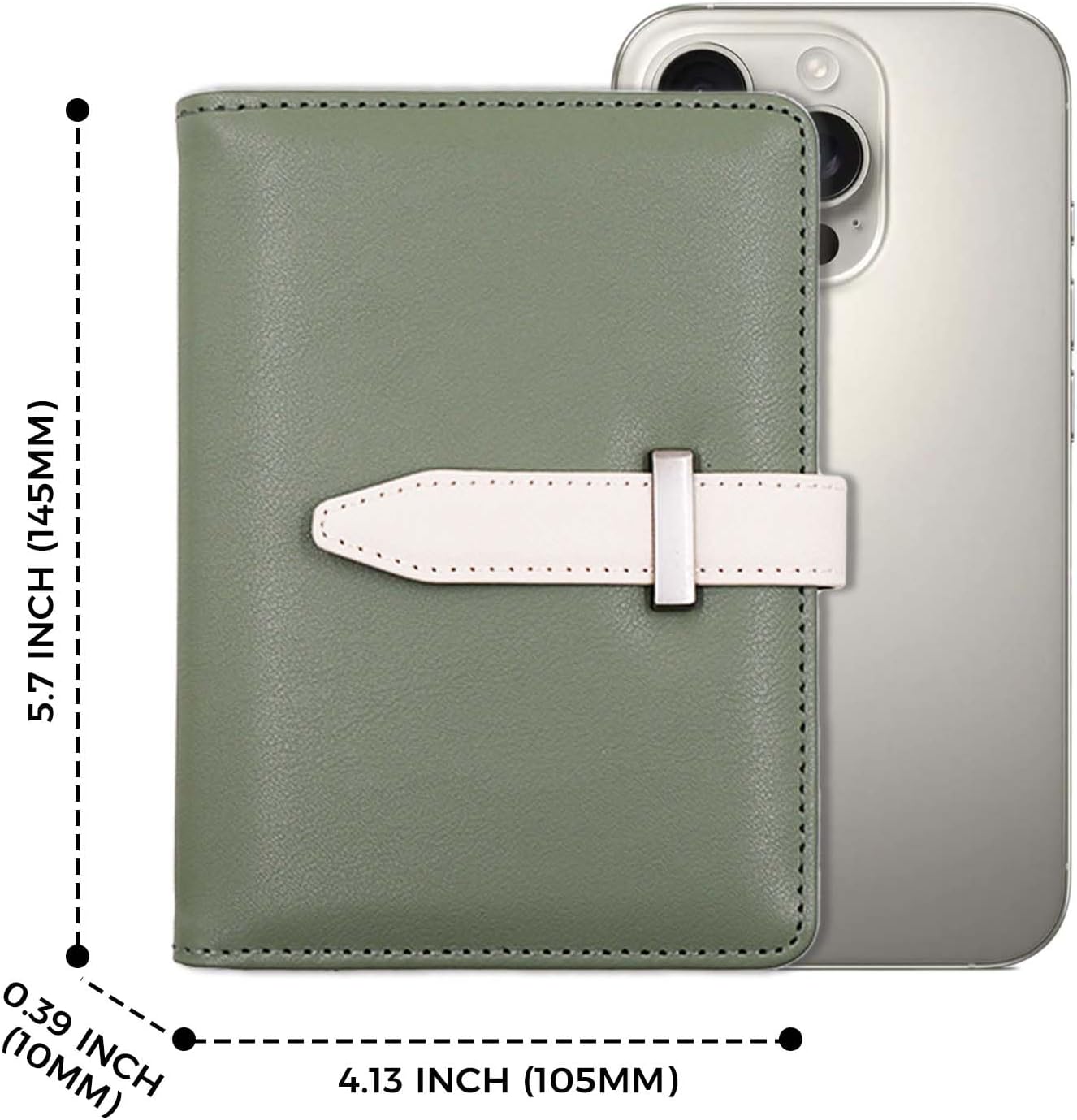 Passport Holder with Airtag for Women/Men,Airtag Passport Wallet for Travel,Cute Passport Holder Rfid Blocking,Travel Wallet for Cards Passport Cover Case (Green)