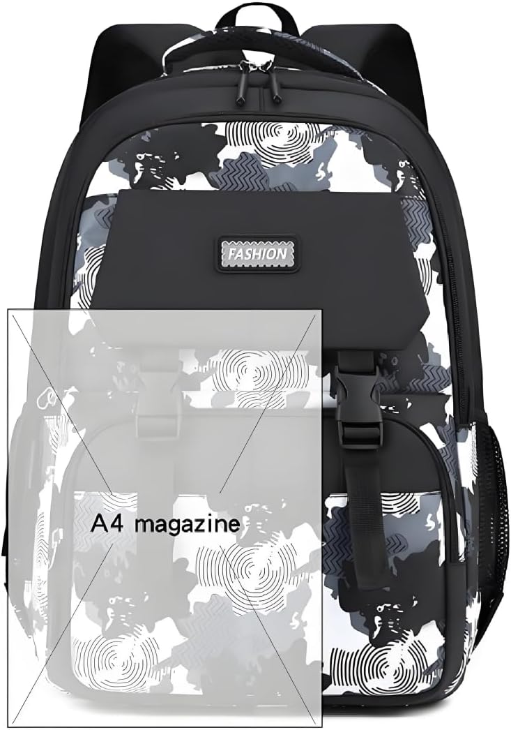 Backpack for Boys Kids School Bags Teen Elementary Middle Student Backpacks 16 inch Laptop Bag Back Packs(Gray Blue)