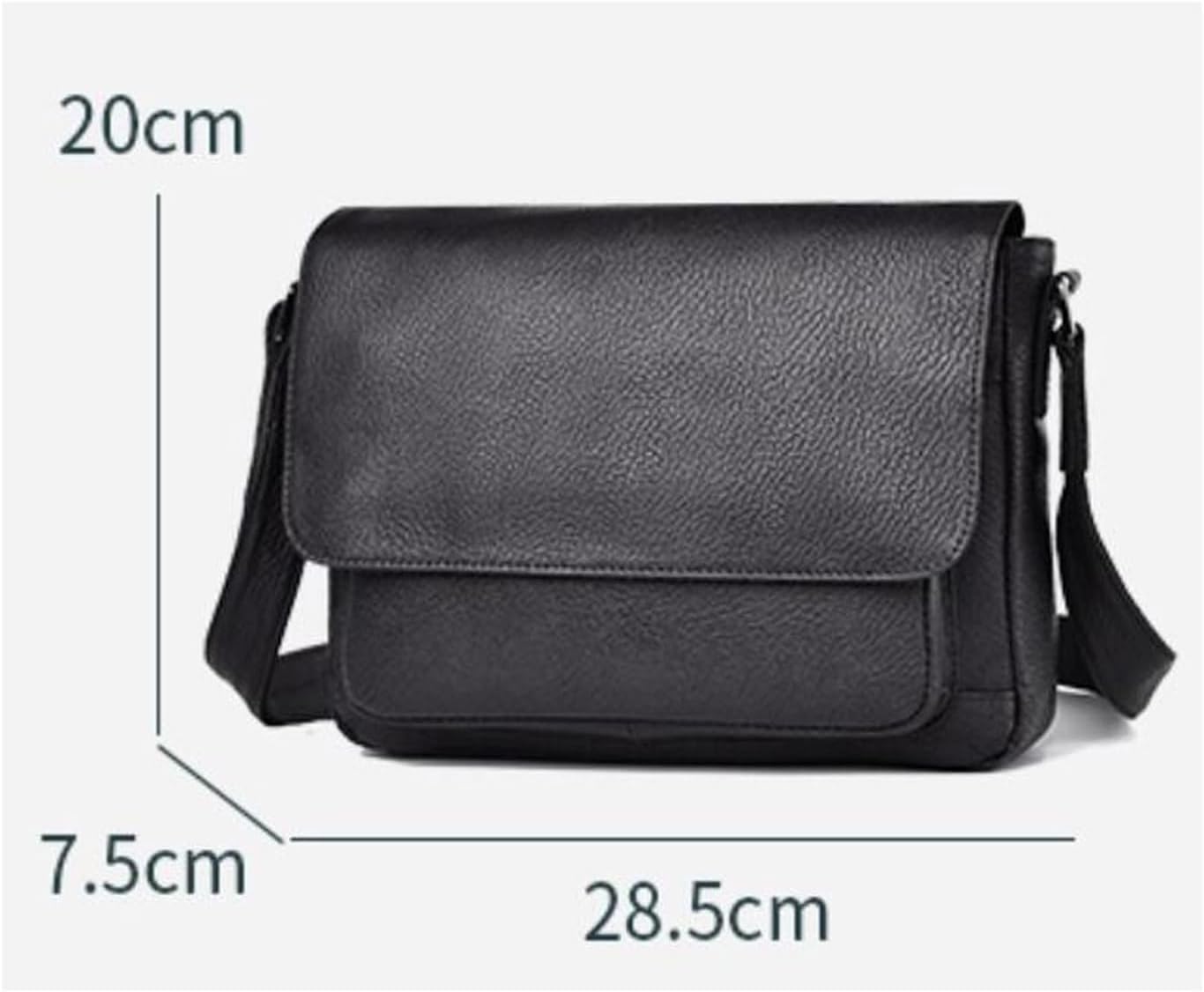 Genuine Leather Messenger Bag for Men Crossbody Waist Pack Shoulder Bag Casual Daypack Travel Sling Bag
