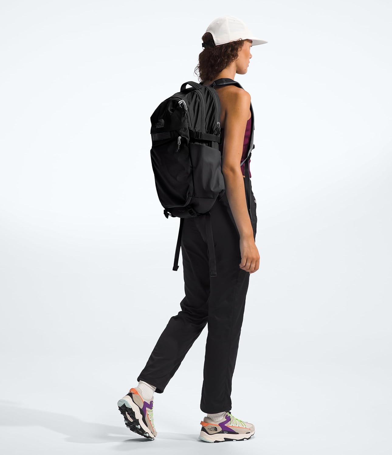 The North Face Router Everyday Laptop Backpack | Daypack with Water Repellent Finish, 17" Laptop Sleeve, Reflective Details, TNF Black/TNF Black-NPF, One Size