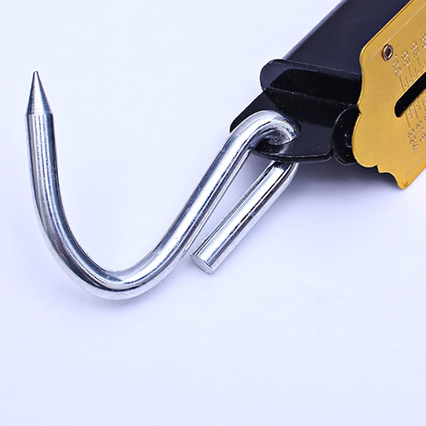 Spring Scale Fishing Scale with Marking Scale Hanging Hook Scale Portable Mechanical Luggage Scale 12/50kg for Household Yellow