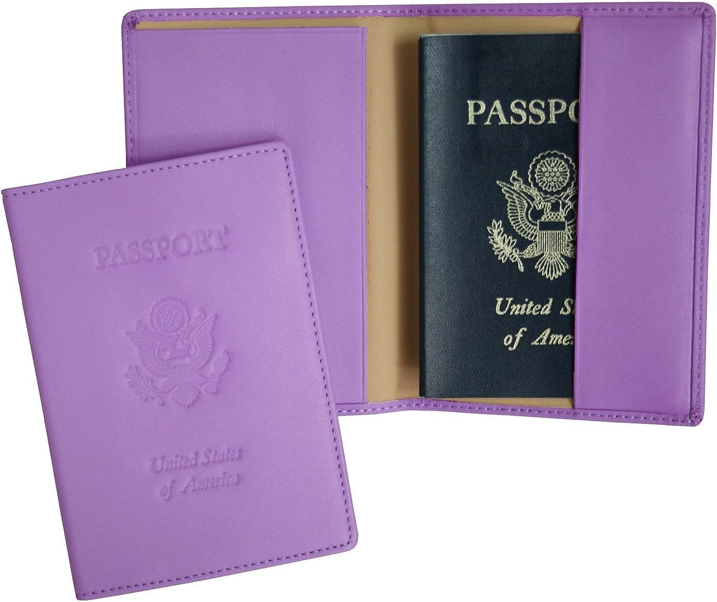 Royce Leather Passport Holder and Travel Document Organizer