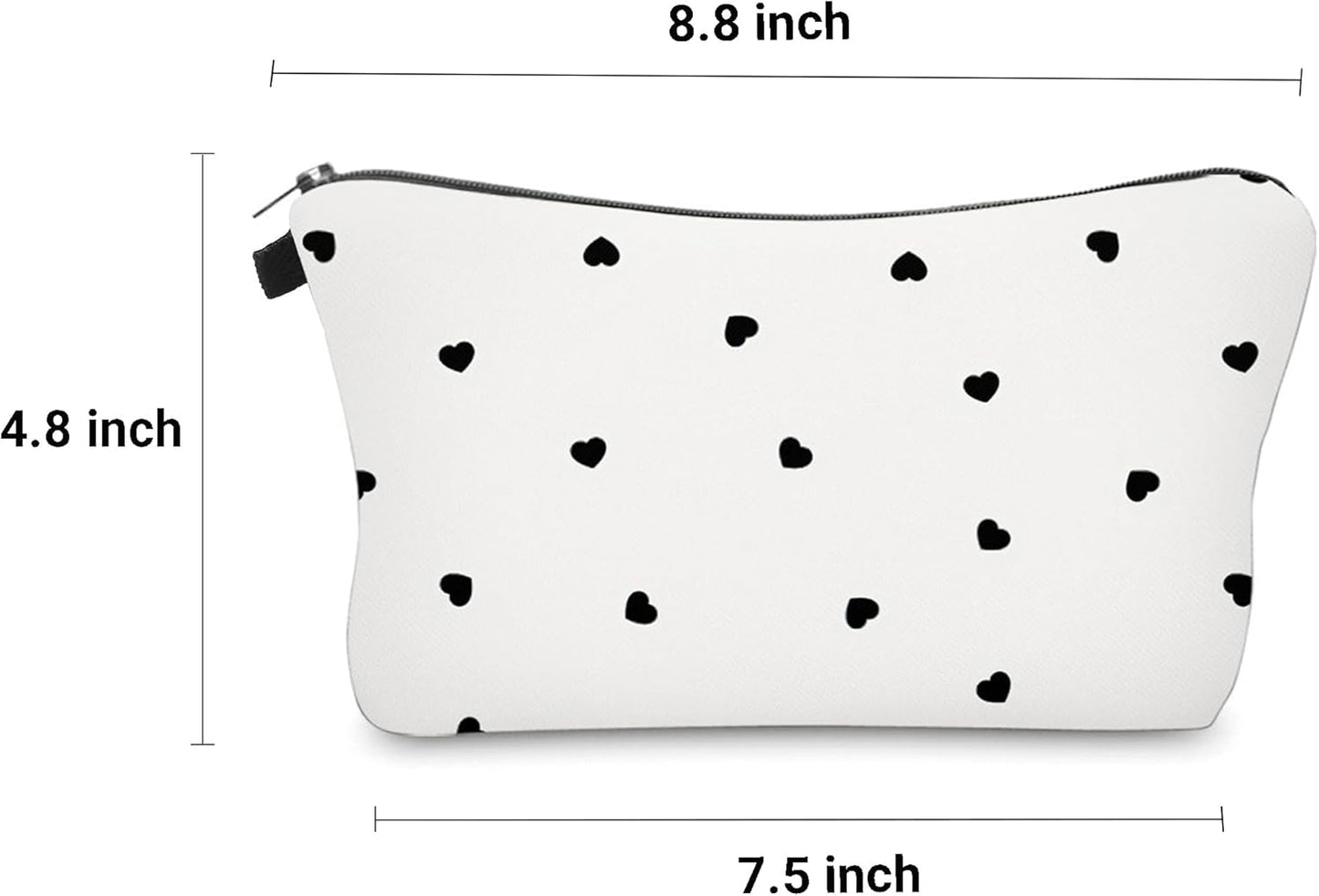 Cute Travel Makeup Bag Cosmetic Bag Small Pouch Gift for Women (Little Heart)