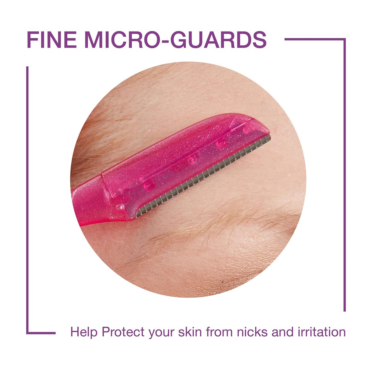 Schick Hydro Silk Touch-Up Dermaplaning Tool with Precision Cover, 9ct | Dermaplane Razor, Face Razors for Women, Peach Fuzz Remover