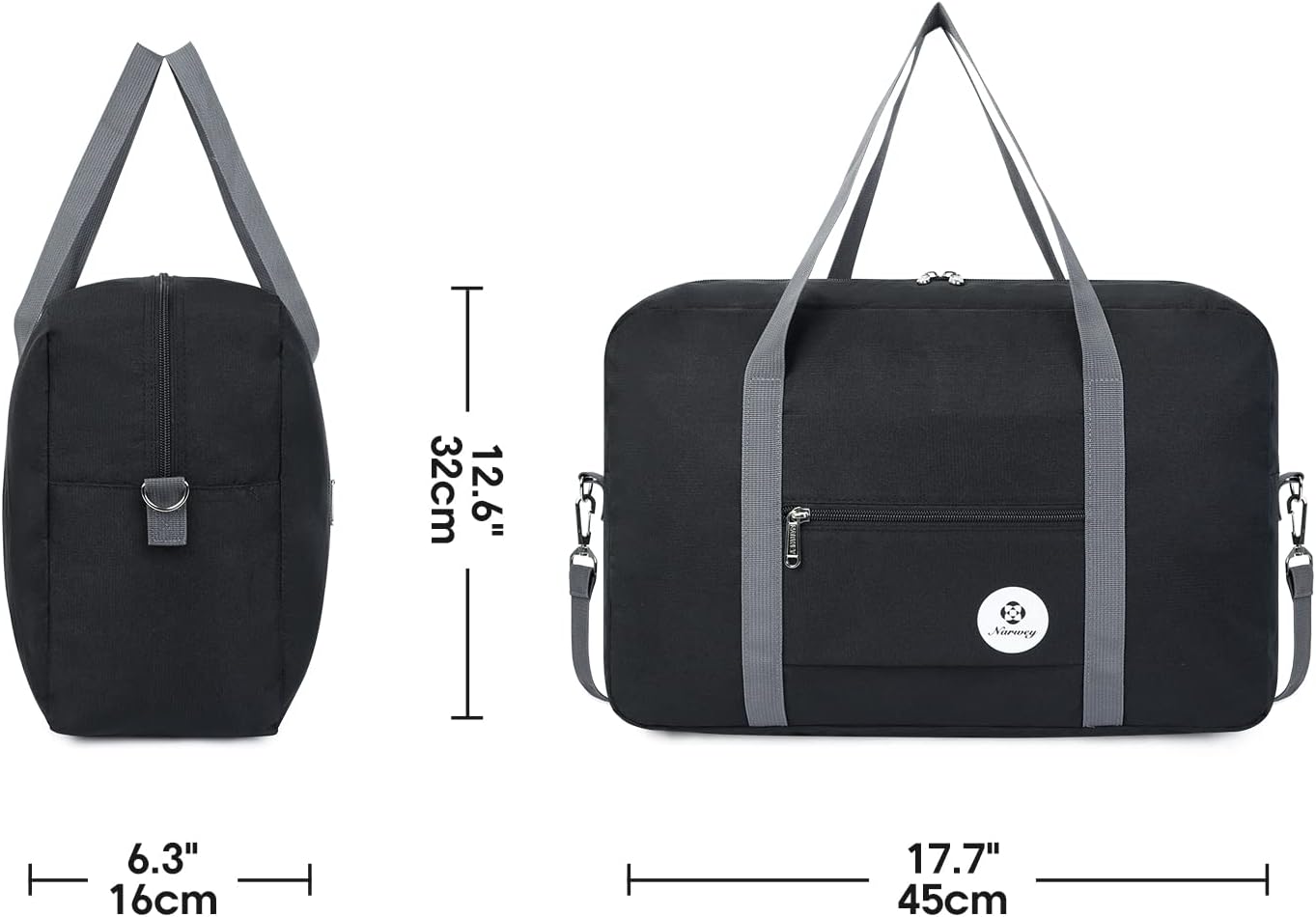 For Spirit Airlines Personal Item Bag 18x14x8 Foldable Travel Duffel Bag Tote Carry on Luggage Duffle Overnight for Women and Men