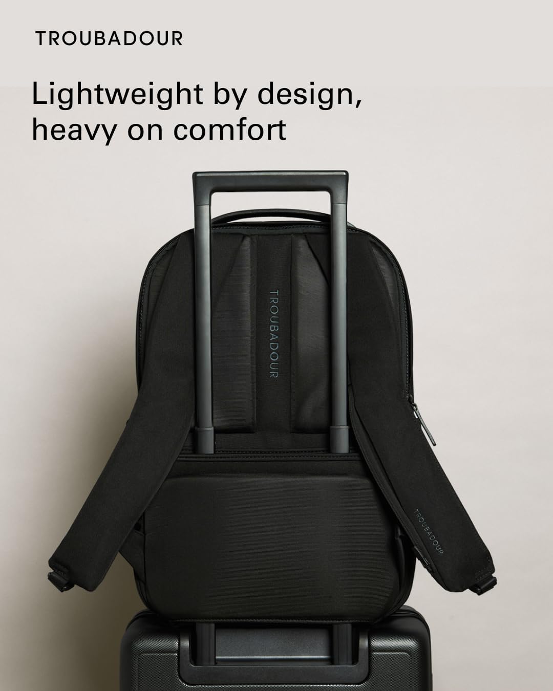 Troubadour Apex 3.0-22L Premium Laptop Backpack - Ergonomic & Water Resistant - Designed for Work and Travel - Black