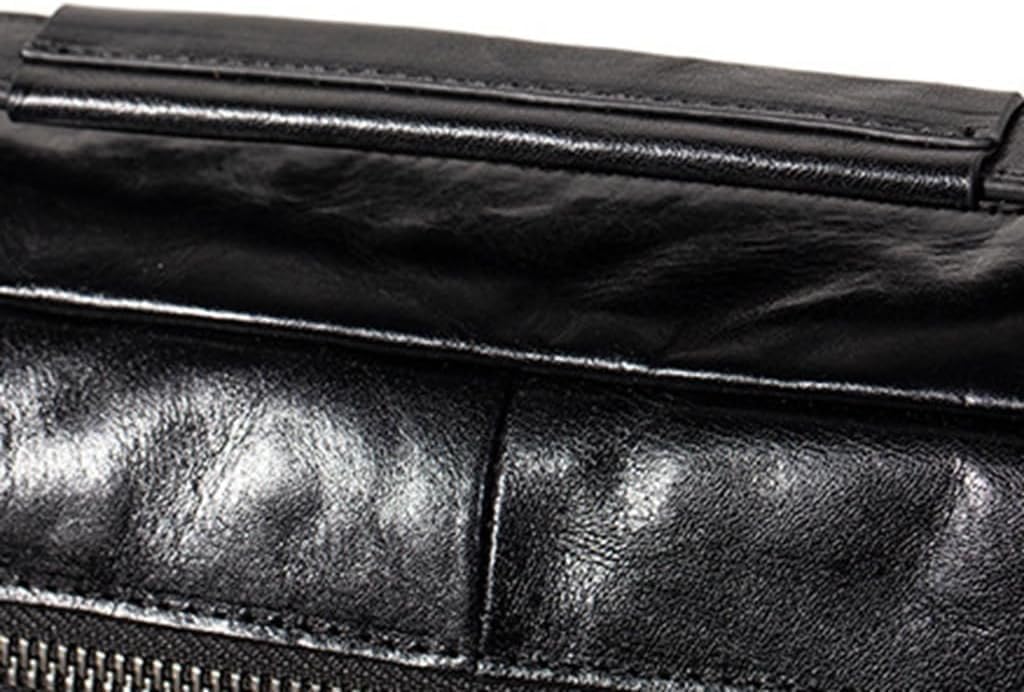 Genuine Leather Sling Bag for Men Adjustable Strap Vintage Anti-Theft Crossbody Messenger Shoulder Bag