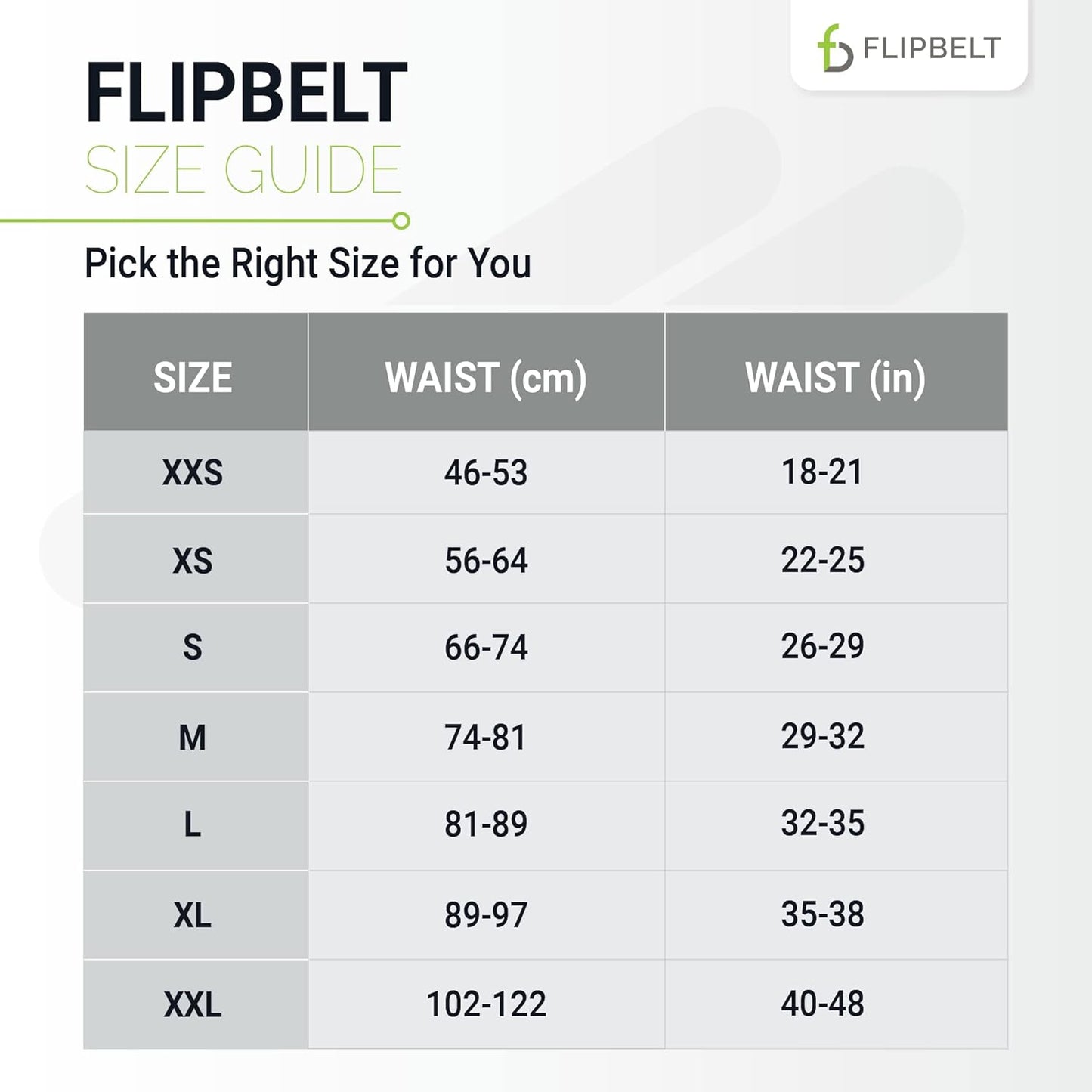 FlipBelt Zipper Running Belt, Waist Pack for Fitness and Running, US Company