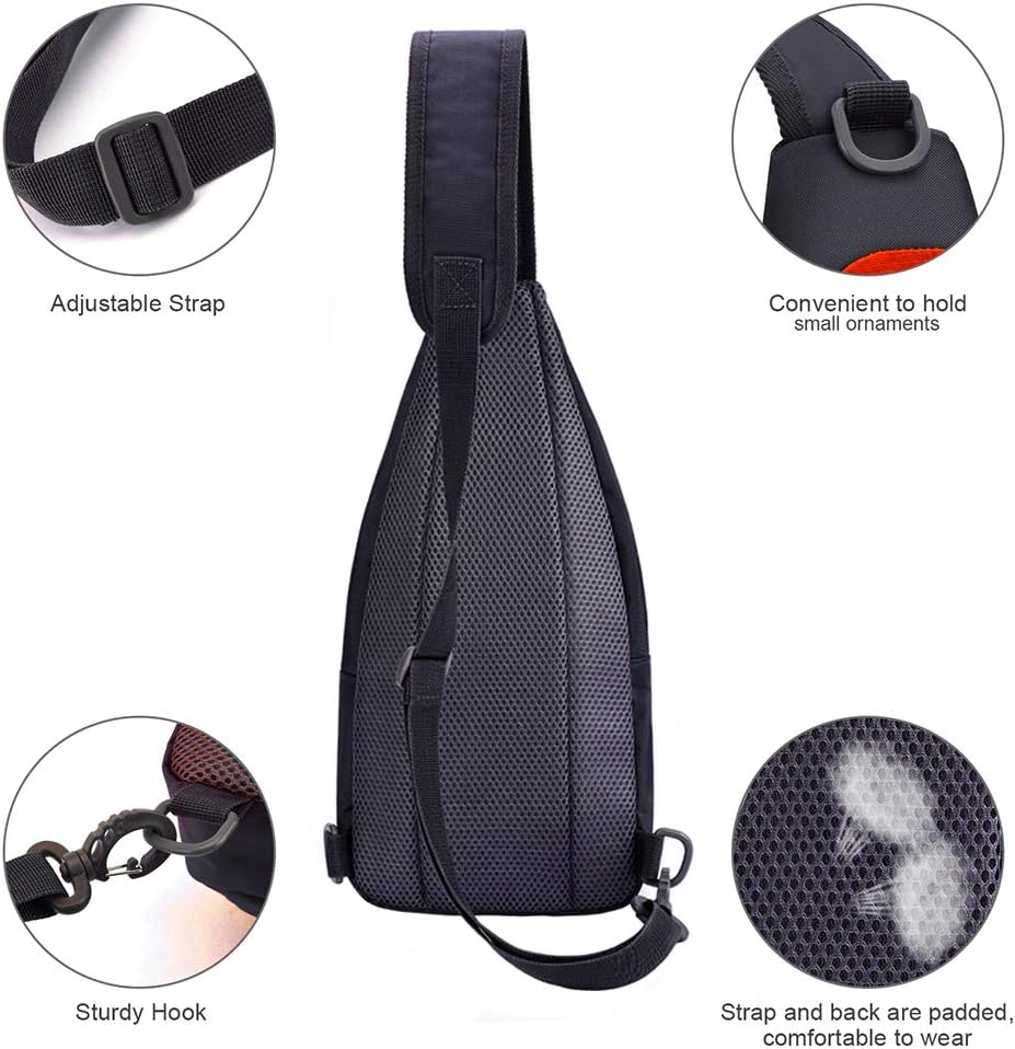 Y&R Direct 14 Colors Lightweight Sling Backpack Sling Bag Travel Hiking Small Backpack for Women