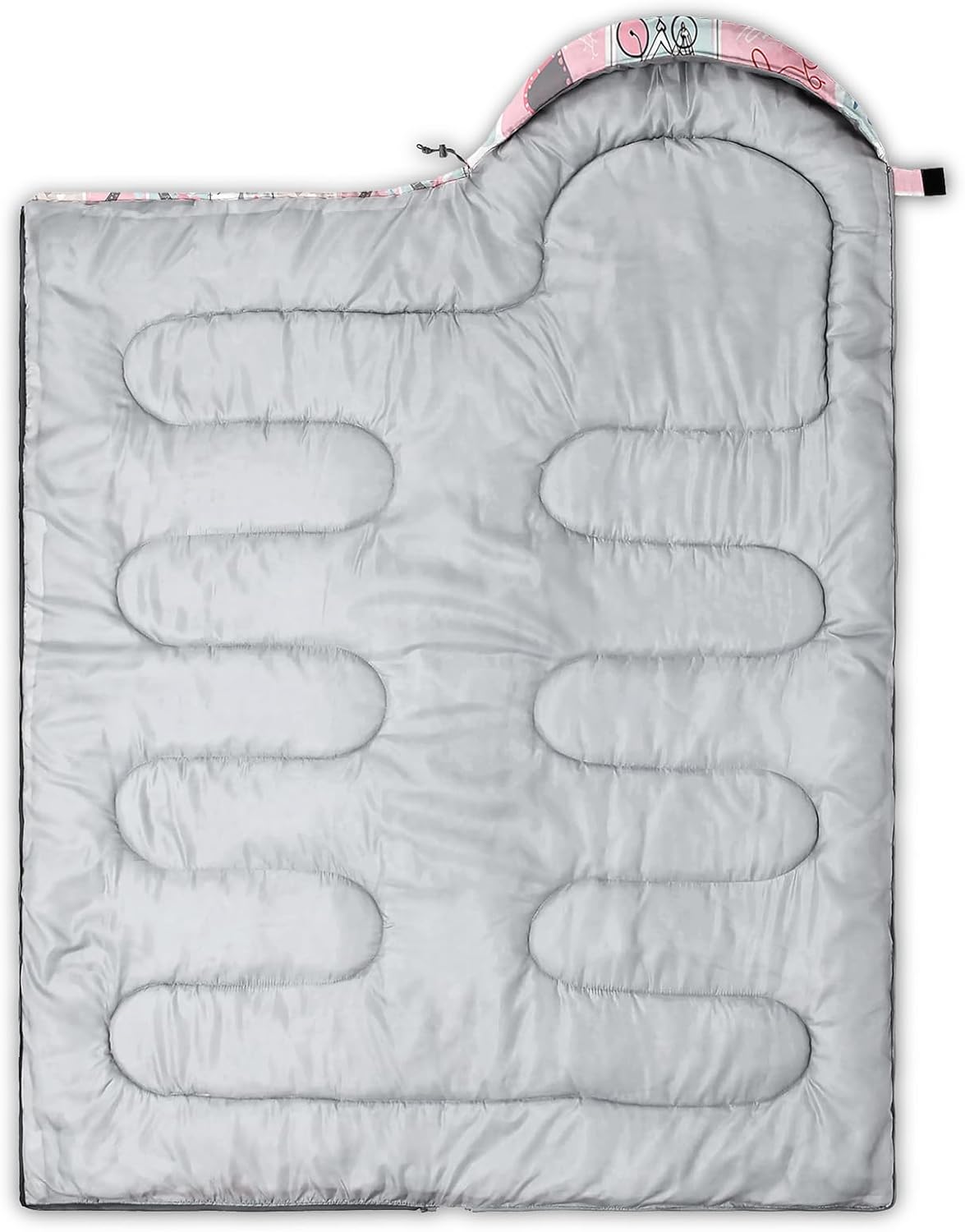 QOOMO Camping Sleeping Bags,3 Season Warm & Cool Weather,Lightweight,Waterproof Sleeping Bags for