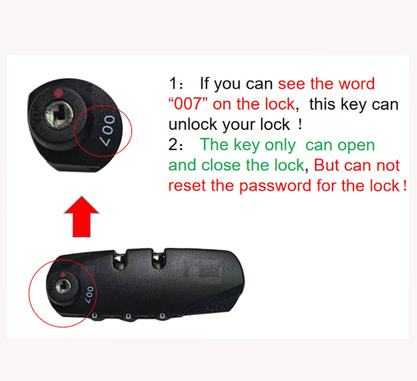 Master Luggage Keys Compatible with 007 Suitcase Password Locks Repair Master Luggage Key AC Approved Locks for Luggage (10 PCS 007 Silvery)(10×007+10 Key Rings)