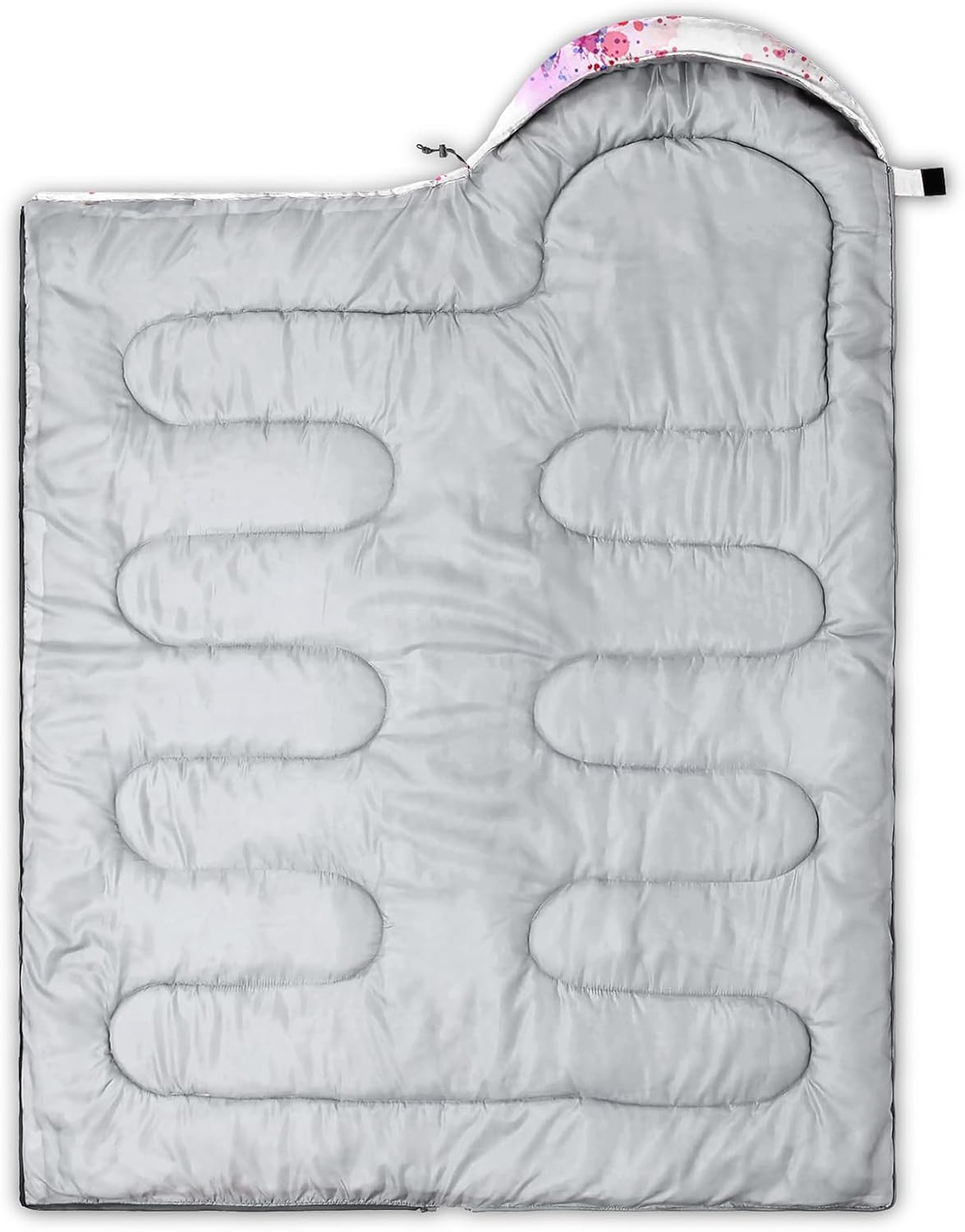 QOOMO Camping Sleeping Bags,3 Season Warm & Cool Weather,Lightweight,Waterproof Sleeping Bags for Adults & Kids,Traveling,and Outdoors,Camping Gear Equipment