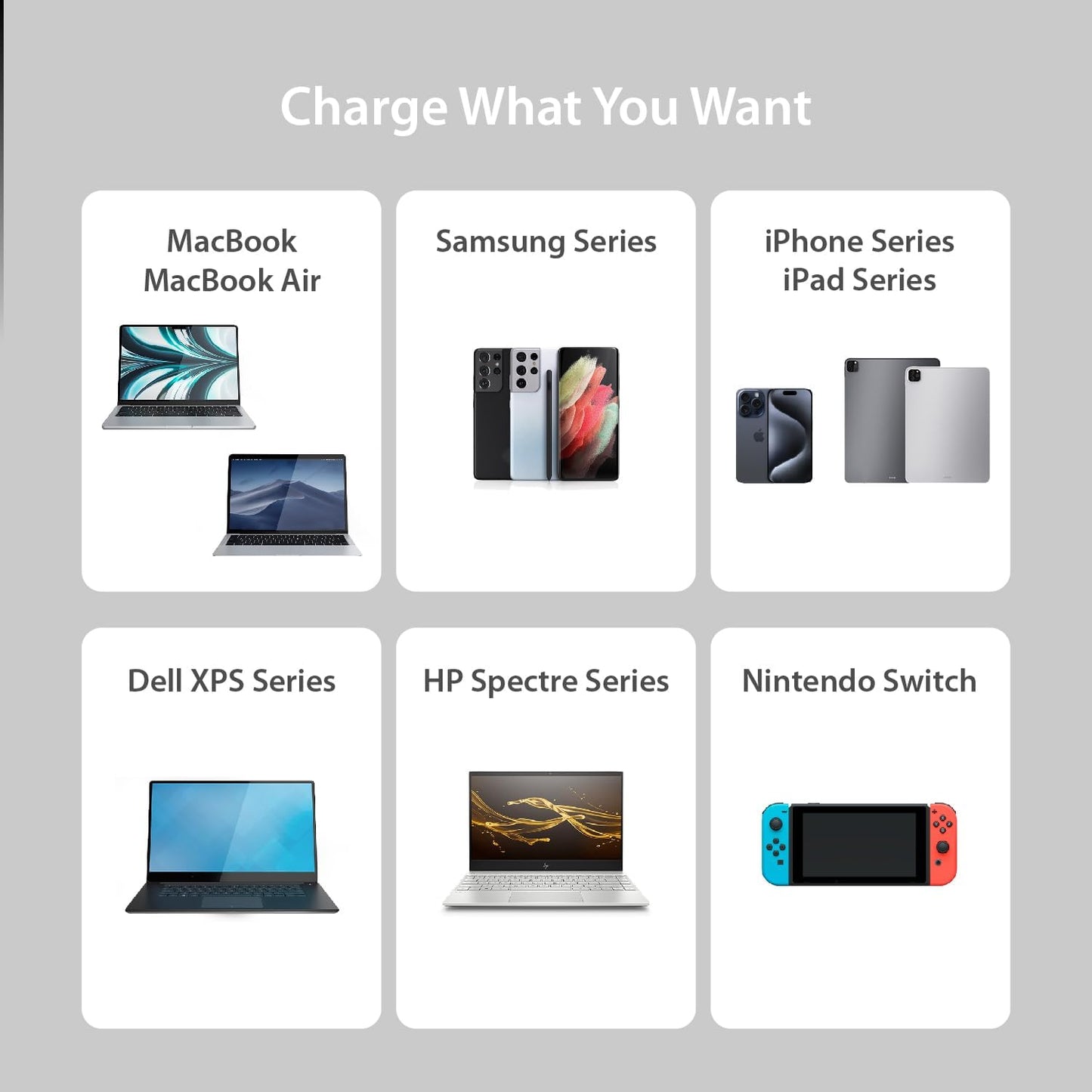 j5create 65W GaN USB-C 3 Port Charger, Compact and Foldable Wall Charger for MacBook Air, iPad Pro, iPhone 15/ Pro/Max, Galaxy S24/ S23, Dell XPS 13, Steam Deck, and More (JUP3365)