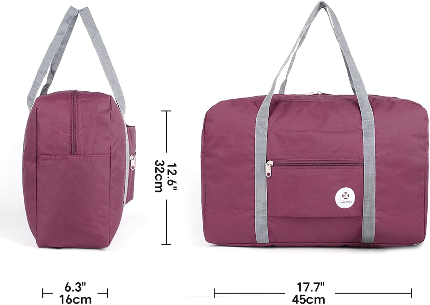 For Spirit Airlines Personal Item Bag 18x14x8 Foldable Travel Duffel Bag Tote Carry on Luggage Duffle Overnight for Women and Men