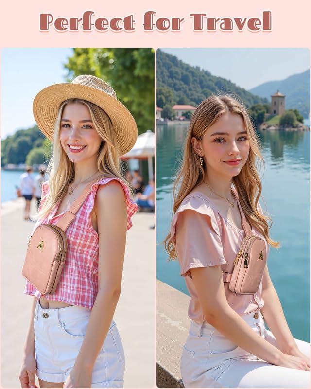 Birthday Gifts for Daughter Granddaughter, Personalized Crossbody Bags with Initial Letters, Teen