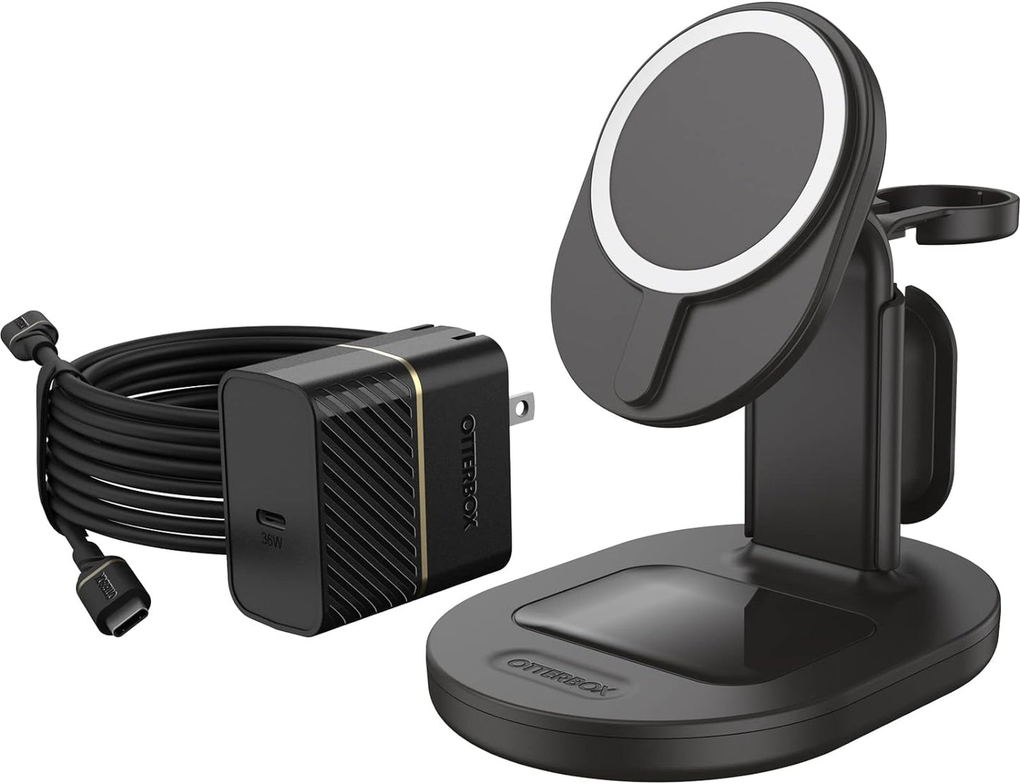 OtterBox 3-in-1 Wireless Charging Station 2.0 for MagSafe - Black