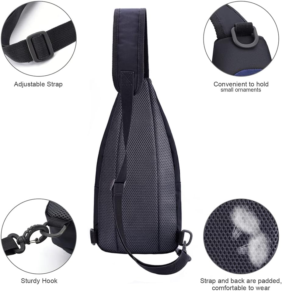 Y&R Direct 14 Colors Lightweight Sling Backpack Sling Bag Travel Hiking Small Backpack for Women Men Gifts