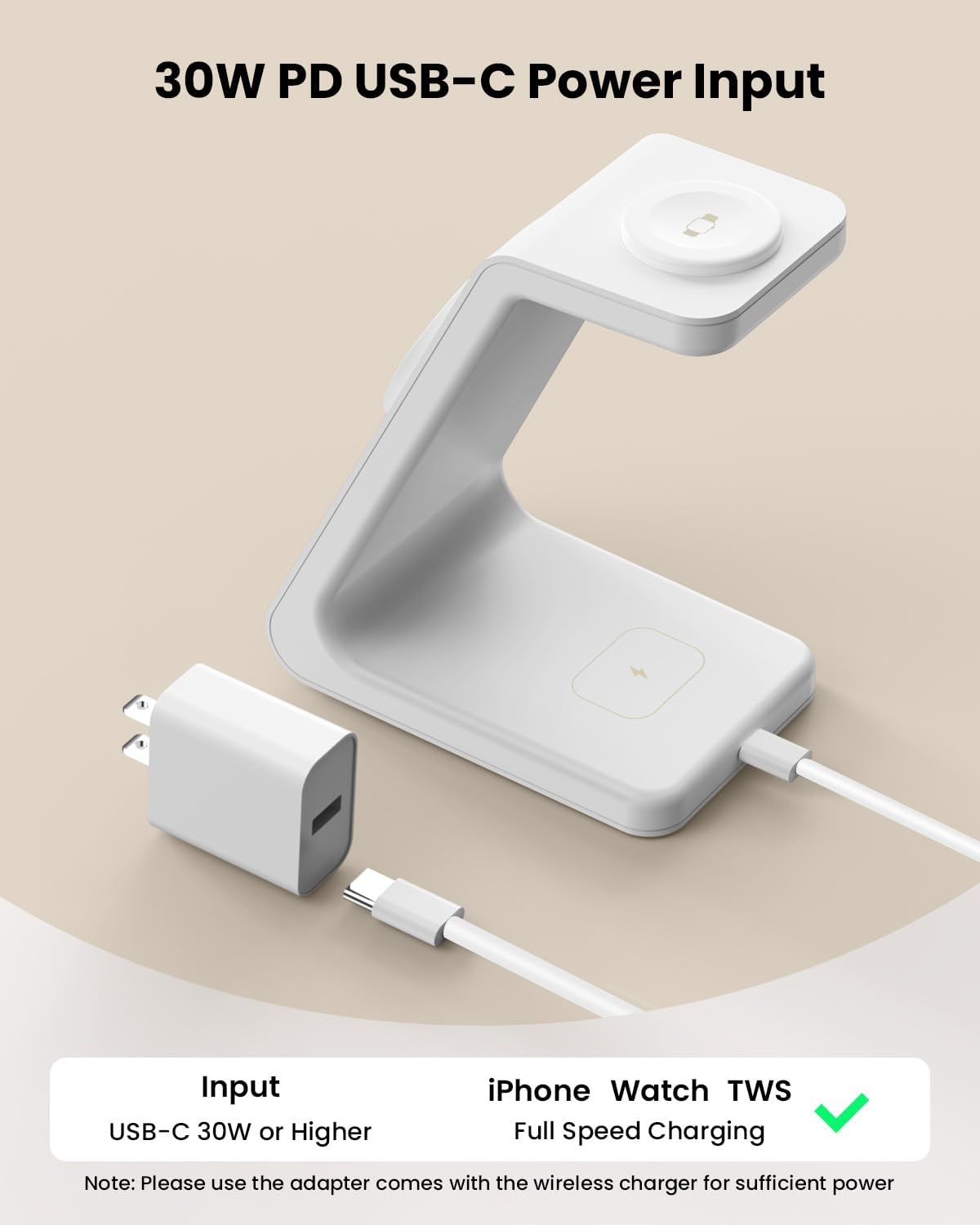 Magsafe Wireless Charging Station for iPhone: 3 in 1 15W Magnetic Portable Desktop Charging Station Qi2 Certified Charger Stand for iPhone17/16/15/14/13/12 Series, Apple Watch, AirPods 4/3/Pro
