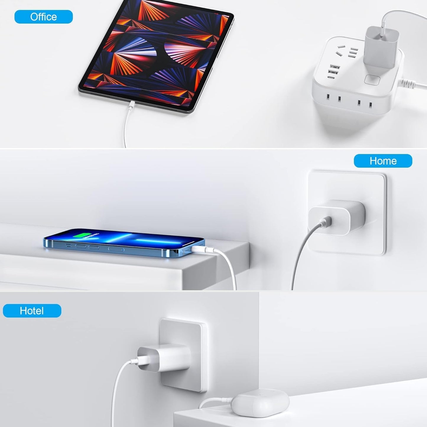 iPhone Fast USB C Charger Block, 20W PD Type C Charging Power Adapter Cube Brick Box, iPhone Wall Charger Plug for Apple iPhone 17 Pro Max/17 Air/17/16 Pro/16 Plus/15/15 Pro/14 Plus/13/12 Mini/11/iPad